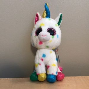 HARMONIE THE UNICORN BEANIE BOO NEW WITH TAGS!!